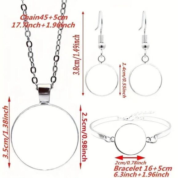 4pcs Fashion Celtic Tree of Life Necklace & Earrings & Bracelet Set - Picture 2 of 2